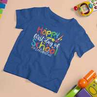 Happy First Day Of School T Shirt For Kid Artists Brushes Art Class - Wonder Print Shop
