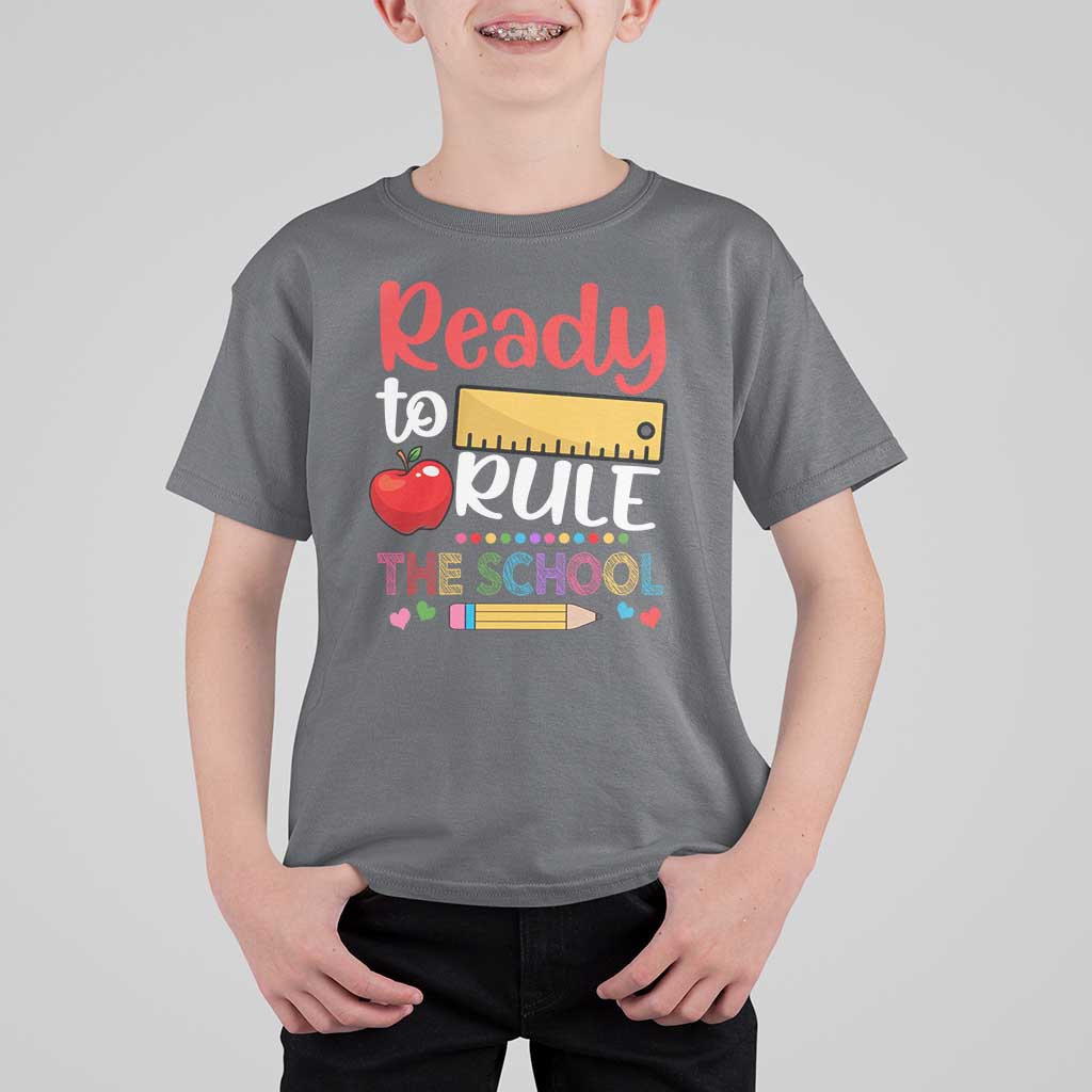 Ready To Rule The School T Shirt For Kid First Day Of School Ruler - Wonder Print Shop