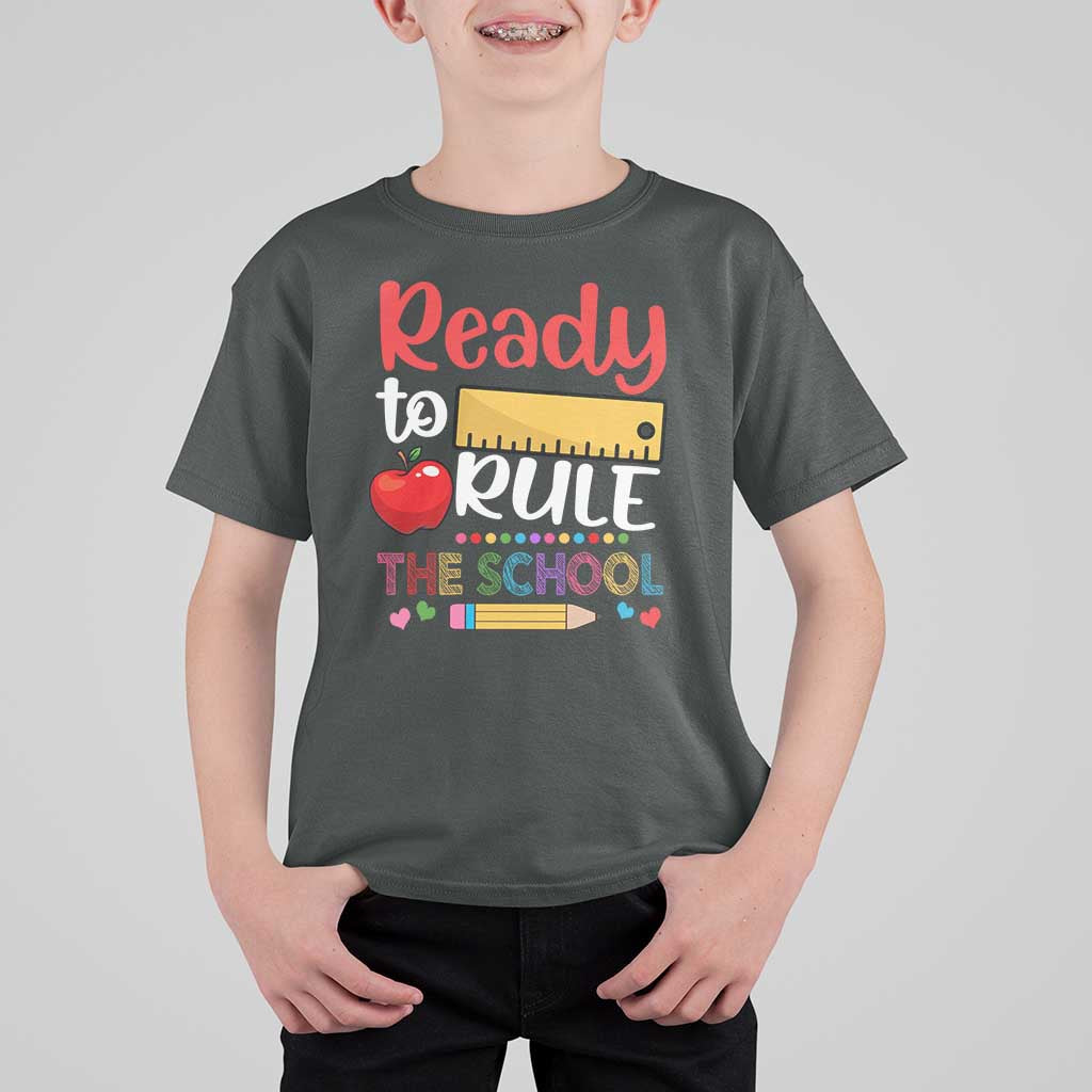 Ready To Rule The School T Shirt For Kid First Day Of School Ruler - Wonder Print Shop