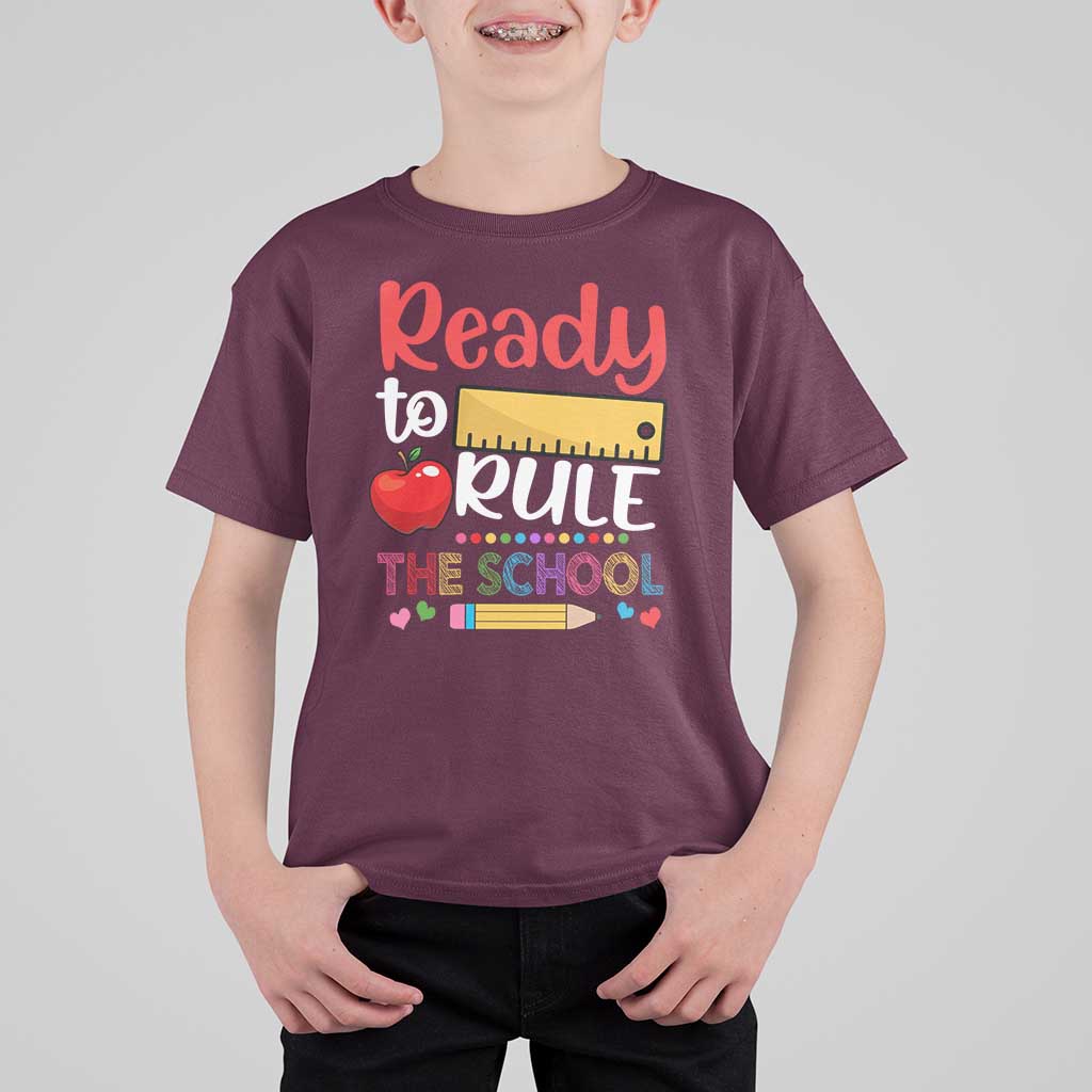 Ready To Rule The School T Shirt For Kid First Day Of School Ruler - Wonder Print Shop