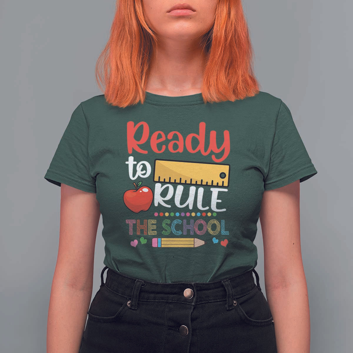 Ready To Rule The School T Shirt For Women First Day Of School Ruler - Wonder Print Shop