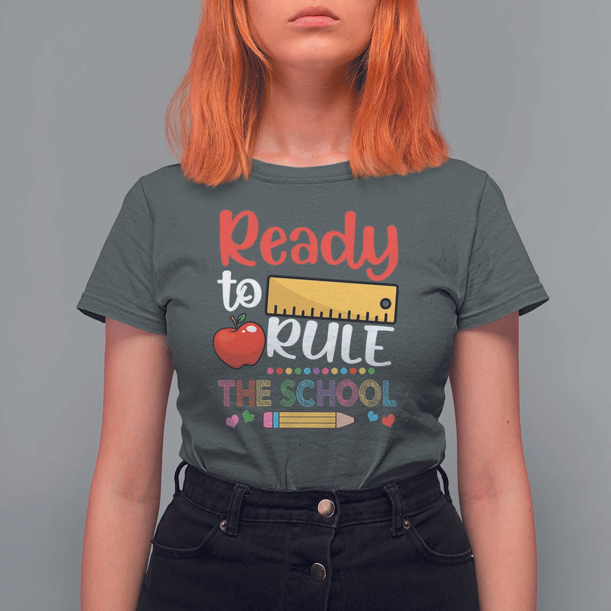 Ready To Rule The School T Shirt For Women First Day Of School Ruler - Wonder Print Shop
