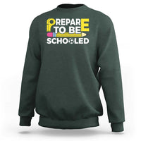 Funny PE Teacher Sweatshirt Prepare To Be Schooled Back To School - Wonder Print Shop