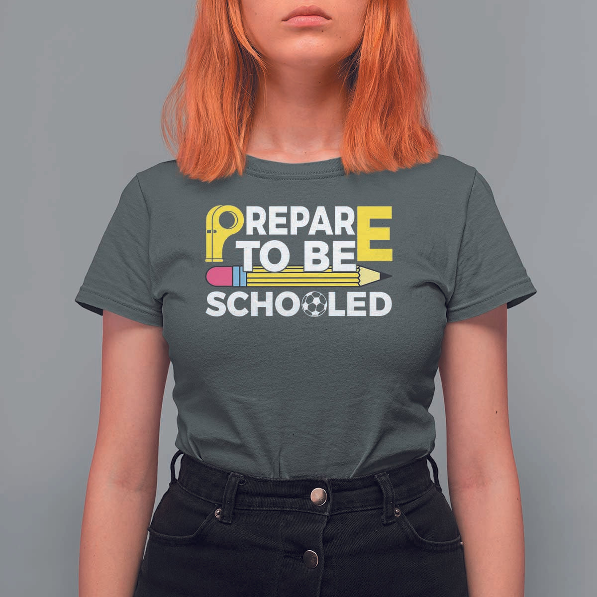 Funny PE Teacher T Shirt For Women Prepare To Be Schooled Back To School - Wonder Print Shop