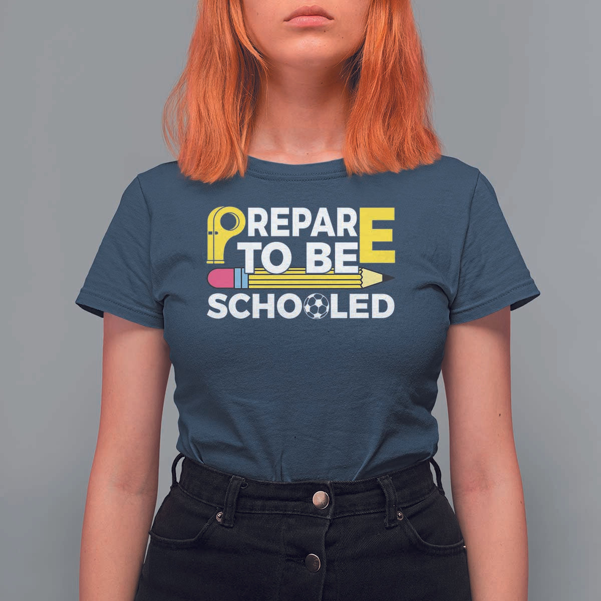 Funny PE Teacher T Shirt For Women Prepare To Be Schooled Back To School - Wonder Print Shop