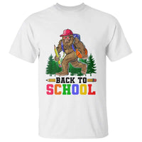 Funny Back To School Bigfoot T Shirt Backpack Pencil Basketball - Wonder Print Shop