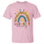 Back To School T Shirt Wild About Learning Leopard Rainbow - Wonder Print Shop
