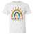 Back To School T Shirt Wild About Learning Leopard Rainbow - Wonder Print Shop