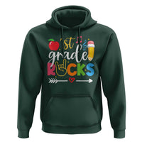 First Grade Rocks Hoodie Back To School Pencil - Wonder Print Shop