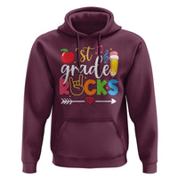 First Grade Rocks Hoodie Back To School Pencil - Wonder Print Shop
