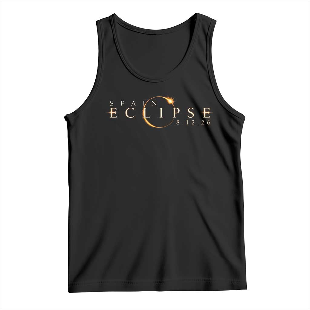 Spain Solar Eclipse 2026 Tank Top August 12 2026 Total Eclipse