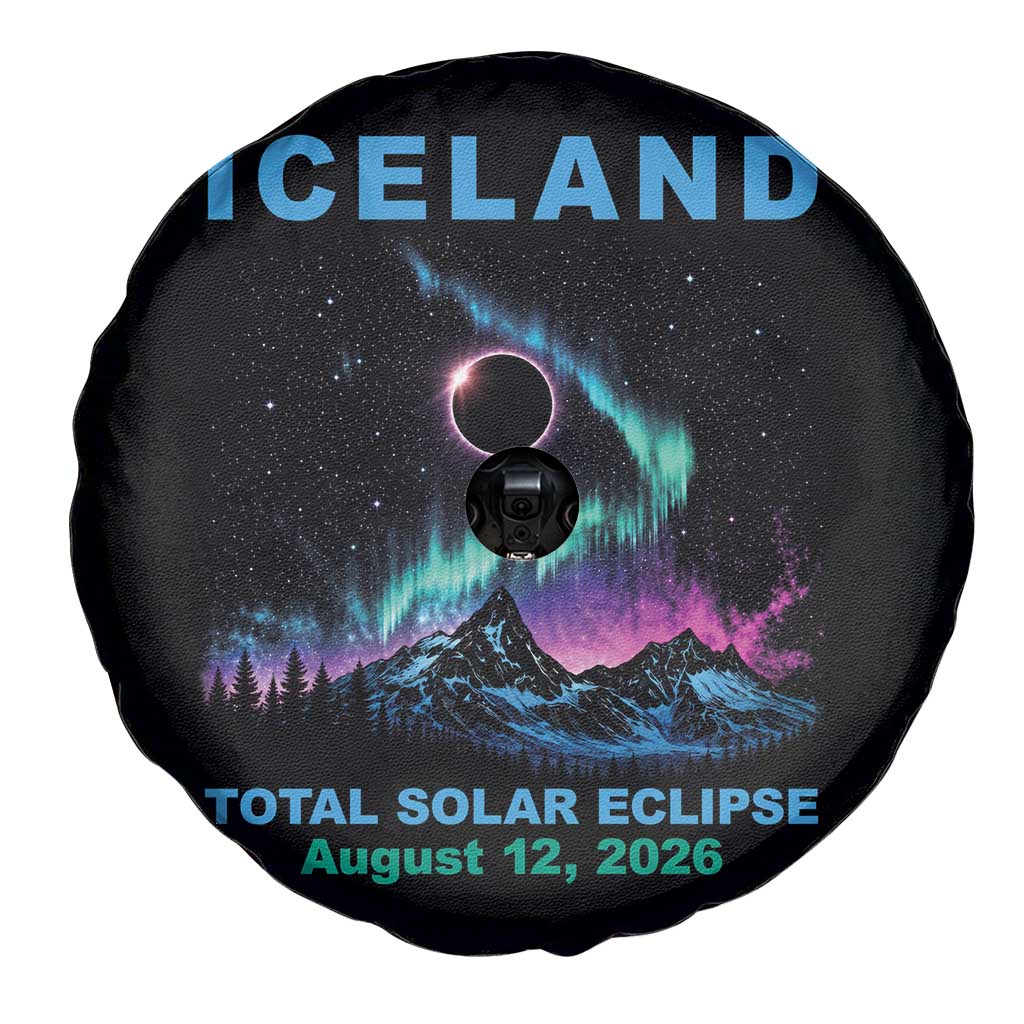 Iceland Total Solar Eclipse 2026 Spare Tire Cover August 12 Eclipse Totality Chaser Aurora Northern Lights