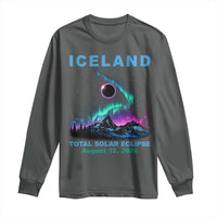 Iceland Total Solar Eclipse 2026 Long Sleeve Shirt August 12 Eclipse Totality Chaser Aurora Northern Lights