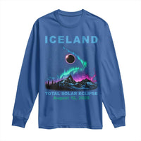 Iceland Total Solar Eclipse 2026 Long Sleeve Shirt August 12 Eclipse Totality Chaser Aurora Northern Lights