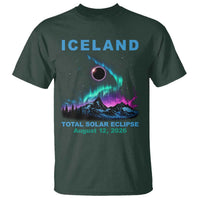 Iceland Total Solar Eclipse 2026 T Shirt August 12 Eclipse Totality Chaser Aurora Northern Lights