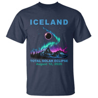 Iceland Total Solar Eclipse 2026 T Shirt August 12 Eclipse Totality Chaser Aurora Northern Lights