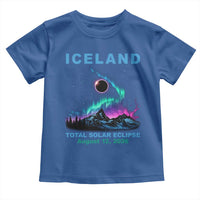 Iceland Total Solar Eclipse 2026 Toddler T Shirt August 12 Eclipse Totality Chaser Aurora Northern Lights
