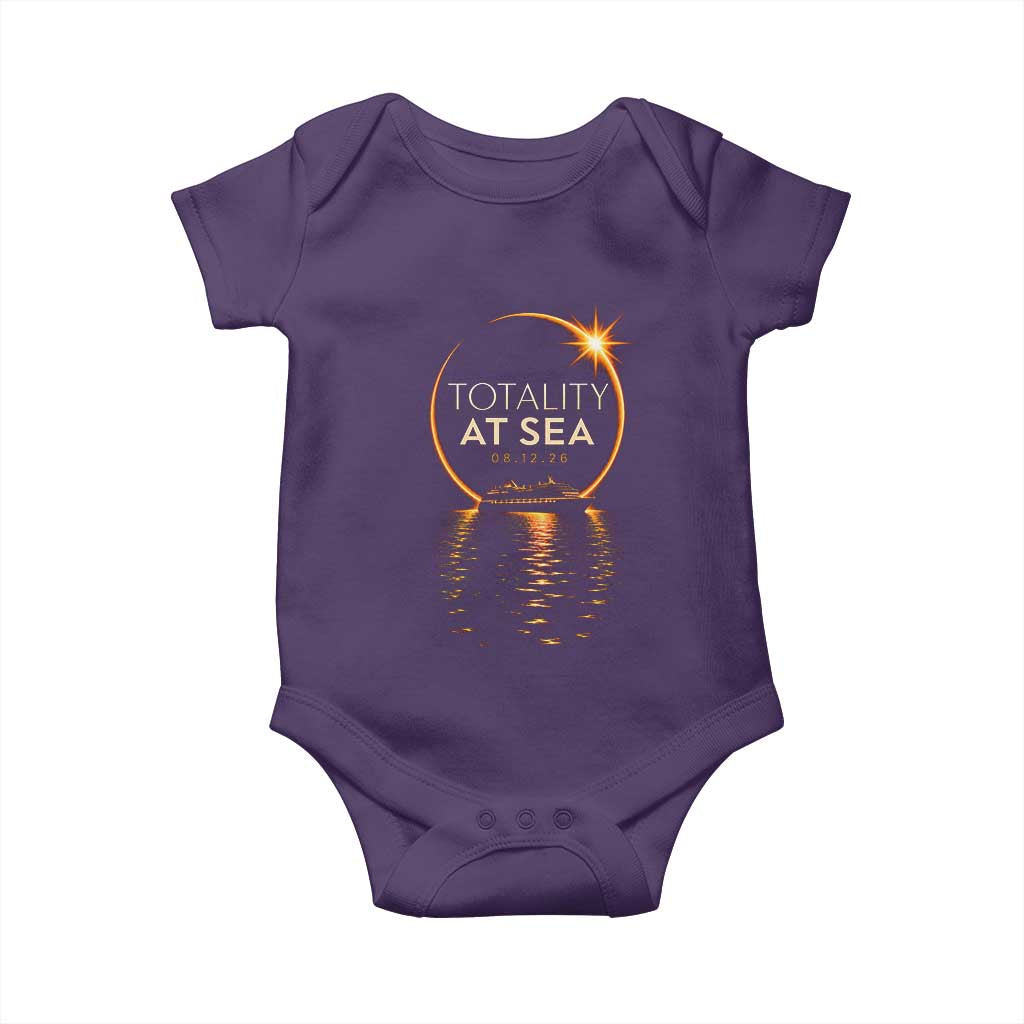 Total Solar Eclipse At Sea 2026 Baby Onesie Totality Eclipse Cruise