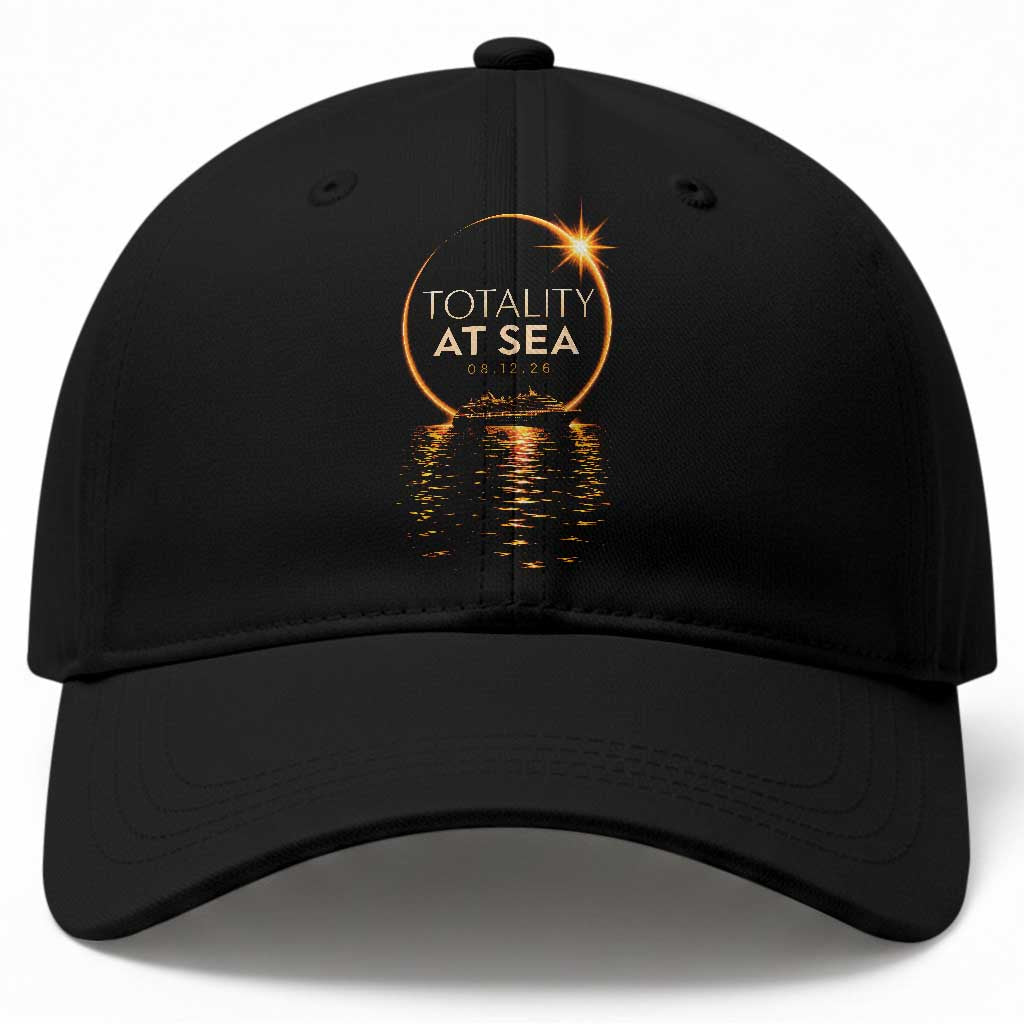 Total Solar Eclipse At Sea 2026 Baseball Cap Totality Eclipse Cruise