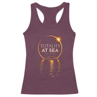 Total Solar Eclipse At Sea 2026 Racerback Tank Top Totality Eclipse Cruise