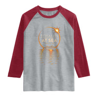 Total Solar Eclipse At Sea 2026 Raglan Shirt Totality Eclipse Cruise