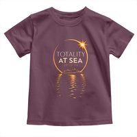 Total Solar Eclipse At Sea 2026 Toddler T Shirt Totality Eclipse Cruise