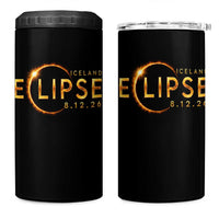 Iceland Eclipse 2026 4 in 1 Can Cooler Tumbler August 12 26 Solar Eclipse Totality