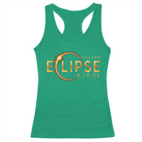 Iceland Eclipse 2026 Racerback Tank Top August 12 26 Solar Eclipse Totality