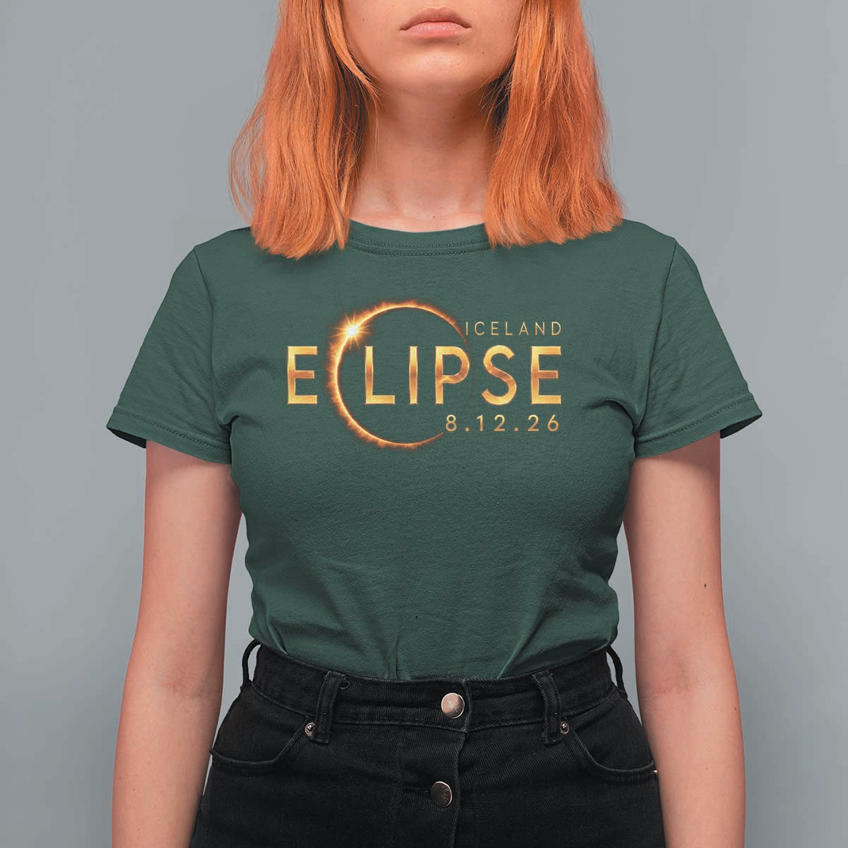 Iceland Eclipse 2026 T Shirt For Women August 12 26 Solar Eclipse Totality