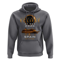 Spain Total Solar Eclipse 2026 At Sea Cruise Hoodie