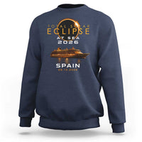 Spain Total Solar Eclipse 2026 At Sea Cruise Sweatshirt