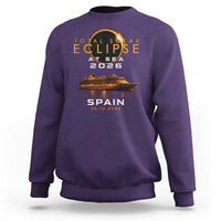 Spain Total Solar Eclipse 2026 At Sea Cruise Sweatshirt