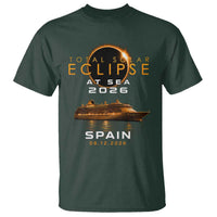 Spain Total Solar Eclipse 2026 At Sea Cruise T Shirt