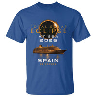 Spain Total Solar Eclipse 2026 At Sea Cruise T Shirt