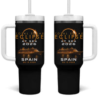 Spain Total Solar Eclipse 2026 At Sea Cruise Tumbler With Handle