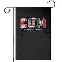 CUM Canada USA Mexico Patriotic Soccer Fans Garden Flag