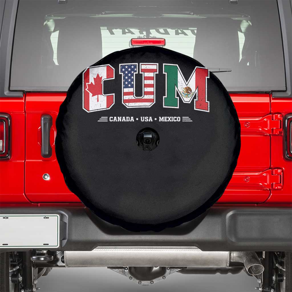 CUM Canada USA Mexico Patriotic Soccer Fans Spare Tire Cover