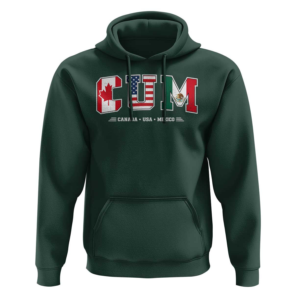 CUM Canada USA Mexico Patriotic Soccer Fans Hoodie