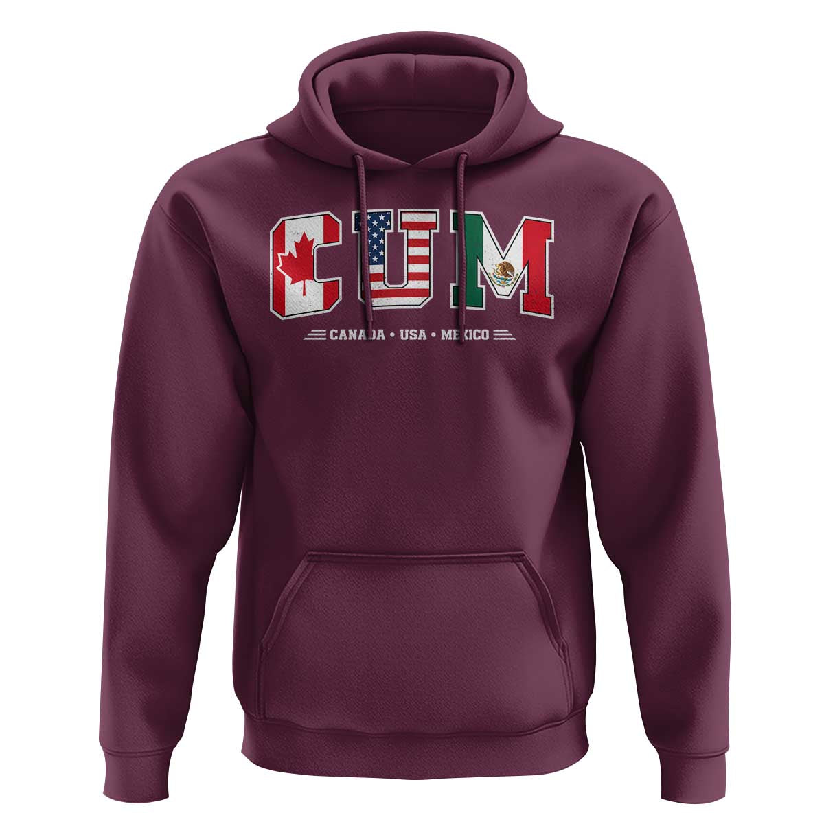 CUM Canada USA Mexico Patriotic Soccer Fans Hoodie