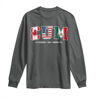 CUM Canada USA Mexico Patriotic Soccer Fans Long Sleeve Shirt