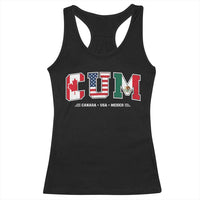 CUM Canada USA Mexico Patriotic Soccer Fans Racerback Tank Top