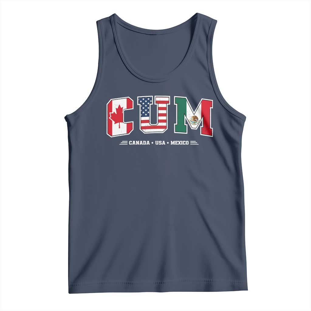 CUM Canada USA Mexico Patriotic Soccer Fans Tank Top