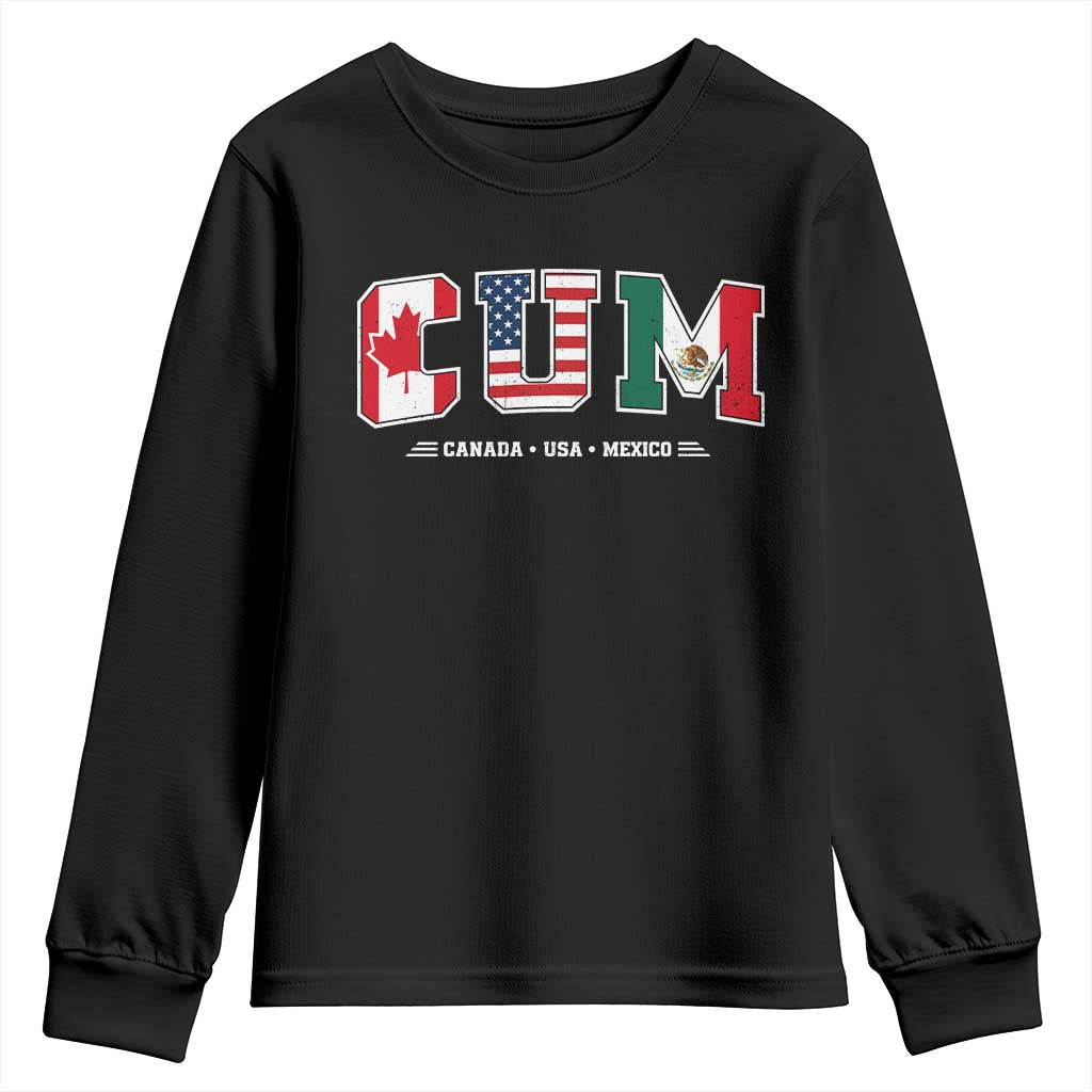 CUM Canada USA Mexico Patriotic Soccer Fans Youth Sweatshirt