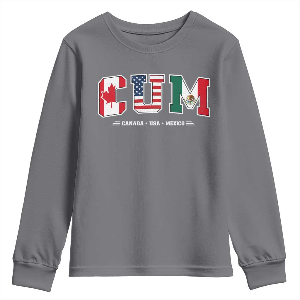 CUM Canada USA Mexico Patriotic Soccer Fans Youth Sweatshirt