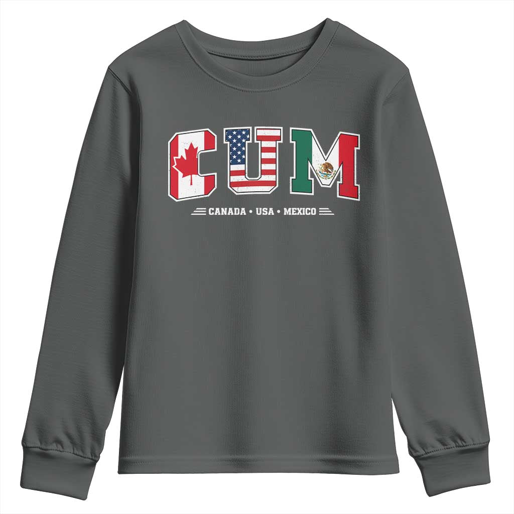 CUM Canada USA Mexico Patriotic Soccer Fans Youth Sweatshirt