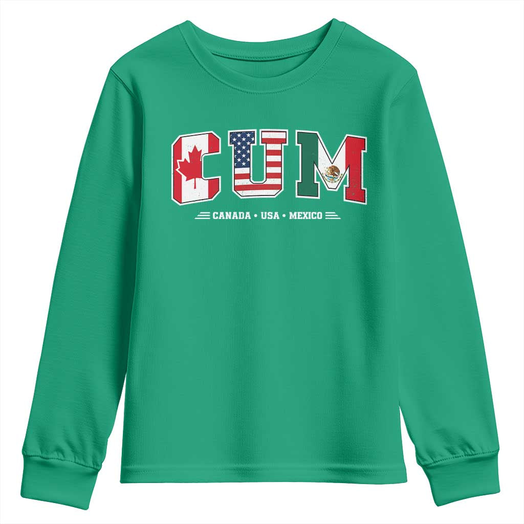 CUM Canada USA Mexico Patriotic Soccer Fans Youth Sweatshirt