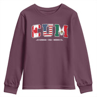 CUM Canada USA Mexico Patriotic Soccer Fans Youth Sweatshirt