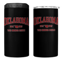 Oklahoma Sports Throwback Design Jersey Style 4 in 1 Can Cooler Tumbler