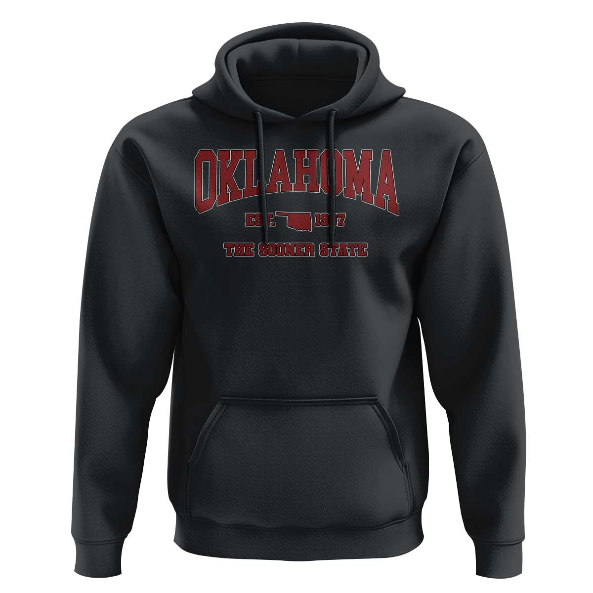 Oklahoma The Sooner State Sports Throwback Design Jersey Style Hoodie