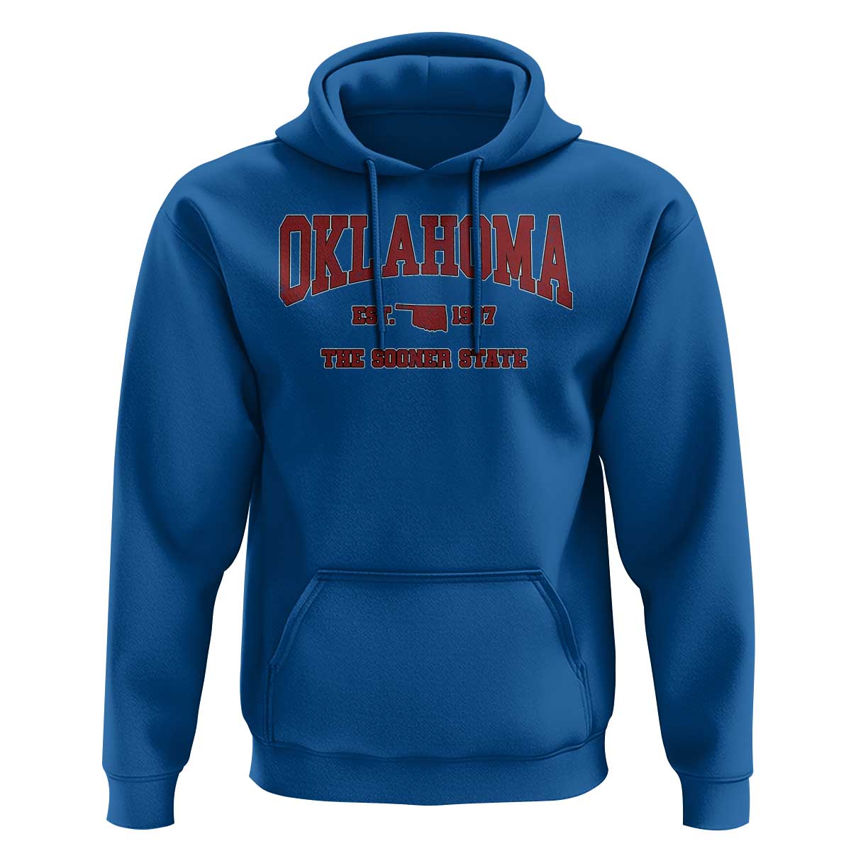 Oklahoma The Sooner State Sports Throwback Design Jersey Style Hoodie